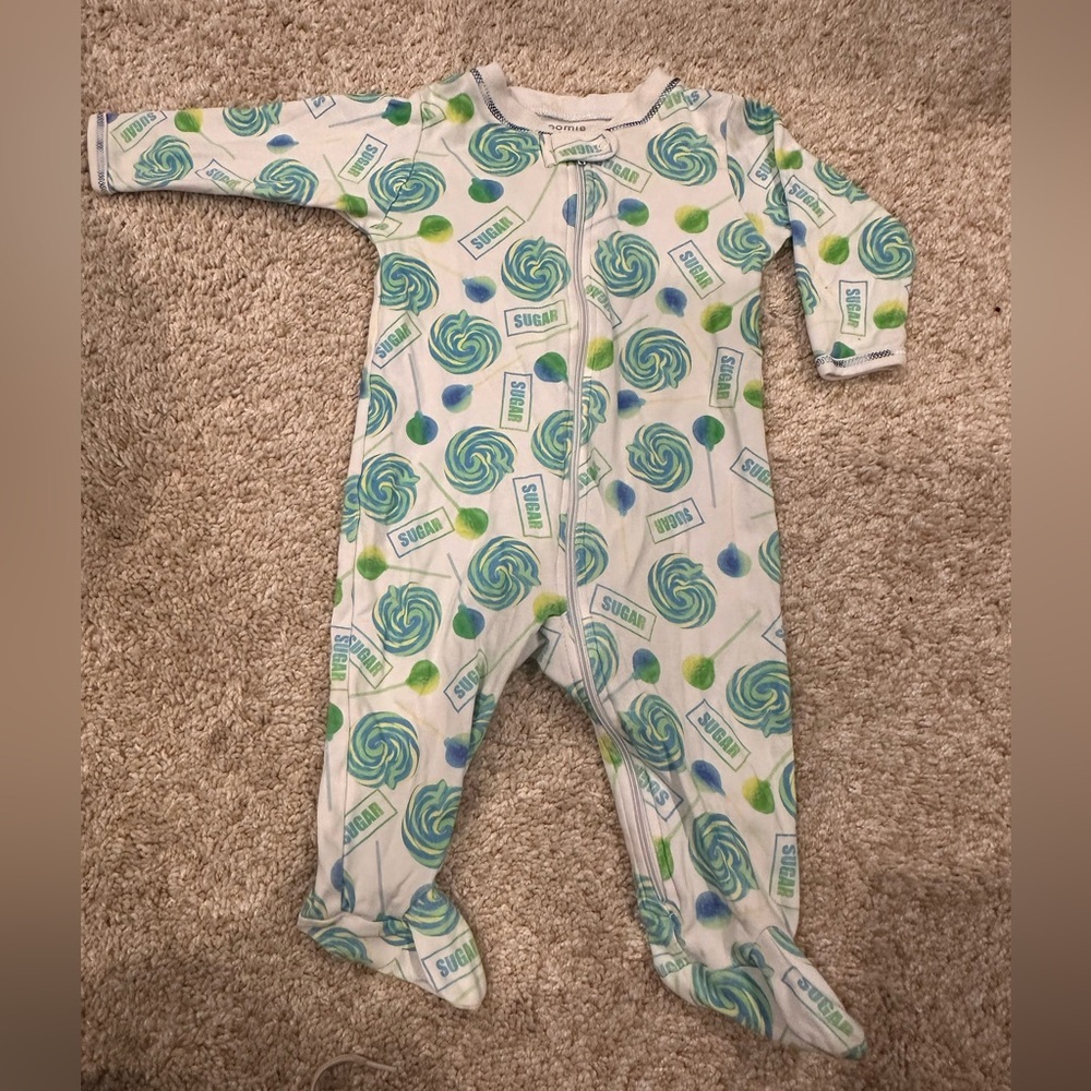 Designer LIMITED EDITION! Noomie x Robyn Blair Footie Pajamas - blue lollipop